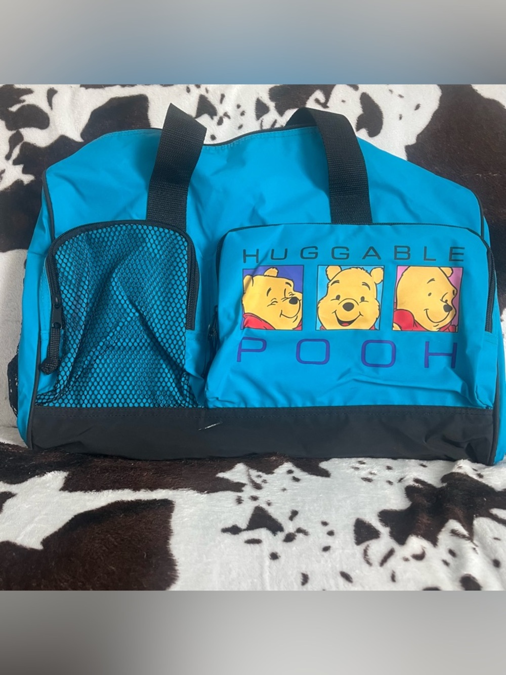 1990s Vintage Huggable Pooh Duffle Bag